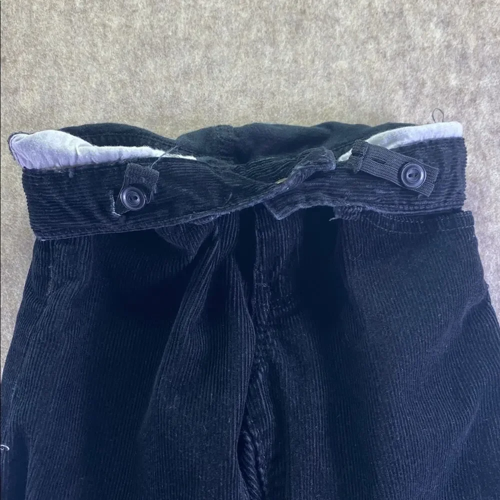 GAP Kids Classic Black Corduroy Pants with Adjustable Waist Size 4T